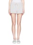 Main View - Click To Enlarge - HELMUT LANG - Leather front roll cuff shorts