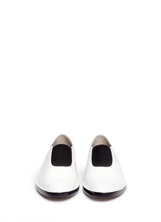 Figure View - Click To Enlarge - ALEXANDER WANG - Darla elastic band leather slip-ons