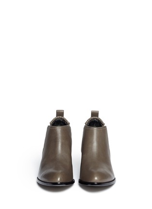 Figure View - Click To Enlarge - ALEXANDER WANG - Kori cutout heel leather Chelsea boots