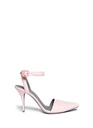 Main View - Click To Enlarge - ALEXANDER WANG - Lovisa embossed ankle strap pumps
