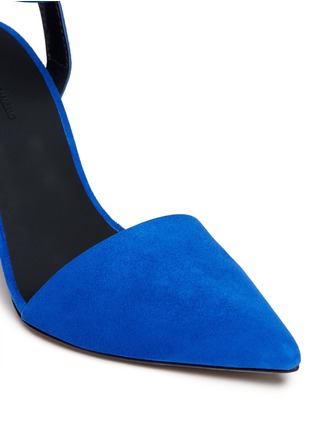 Detail View - Click To Enlarge - ALEXANDER WANG - Lovisa suede ankle strap pumps