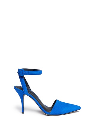 Main View - Click To Enlarge - ALEXANDER WANG - Lovisa suede ankle strap pumps