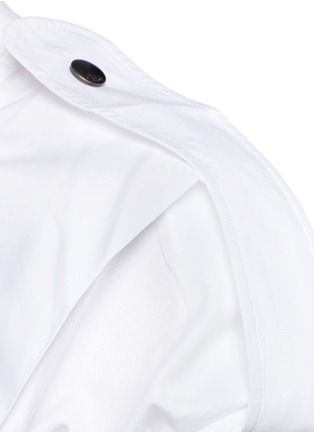 Detail View - Click To Enlarge - CHLOÉ - Epaulette sleeve tab cotton T-shirt