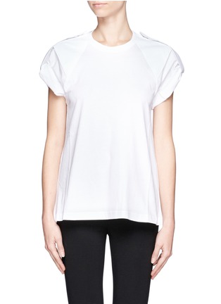Main View - Click To Enlarge - CHLOÉ - Epaulette sleeve tab cotton T-shirt