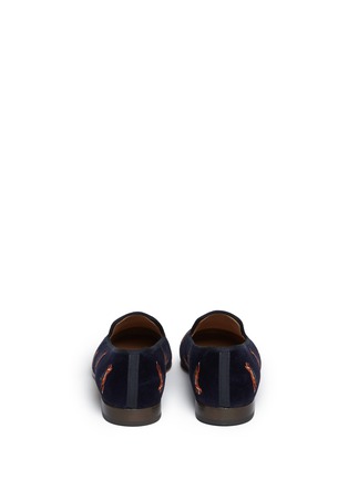Back View - Click To Enlarge - STUBBS & WOOTTON - Tally Ho velvet slip-ons