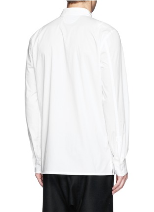 Back View - Click To Enlarge - HELMUT LANG - Stretch poplin minimalist shirt