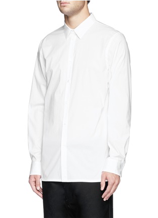 Front View - Click To Enlarge - HELMUT LANG - Stretch poplin minimalist shirt