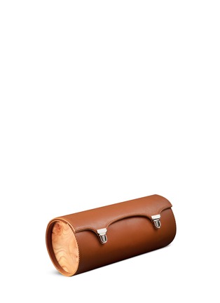 Main View - Click To Enlarge - AGRESTI - Leather wood tube watch case