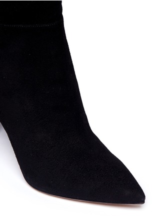 Detail View - Click To Enlarge - GIANVITO ROSSI - Suede point toe boots