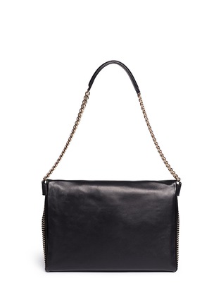 Back View - Click To Enlarge - JIMMY CHOO - 'Ally' chain strap stud leather bag