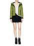 Figure View - Click To Enlarge - T BY ALEXANDER WANG - Hooded neoprene bomber jacket