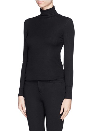 Front View - Click To Enlarge - THEORY - 'Nuri' rib jersey turtleneck top