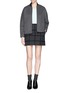 Figure View - Click To Enlarge - 3.1 PHILLIP LIM - Grid cotton-blend skirt