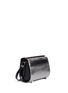 Front View - Click To Enlarge - ALEXANDER WANG - 'Chastity' mini metallic leather satchel