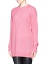 Front View - Click To Enlarge - T BY ALEXANDER WANG - Rib knit tunic sweater