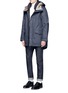 Figure View - Click To Enlarge - NANAMICA - Faux fur hood KODENSHI® Down puffer coat