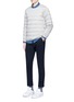 Figure View - Click To Enlarge - NANAMICA - KODENSHI® down puffer wool sweatshirt