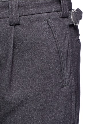Detail View - Click To Enlarge - NANAMICA - Pleated felt pants