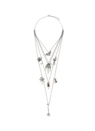 Main View - Click To Enlarge - VALENTINO GARAVANI - Mixed pendant tier necklace
