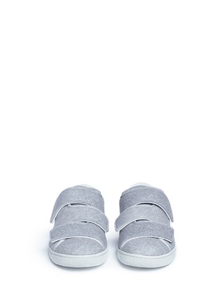 Front View - Click To Enlarge - ACNE STUDIOS - Crisscross strap sneakers