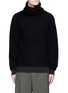 Main View - Click To Enlarge - SCOTCH & SODA - Twisted collar fleece jersey sweater