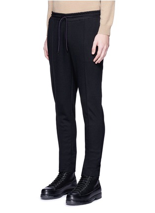 Front View - Click To Enlarge - SCOTCH & SODA - Pleated wool blend jogging pants