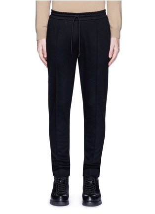 Main View - Click To Enlarge - SCOTCH & SODA - Pleated wool blend jogging pants