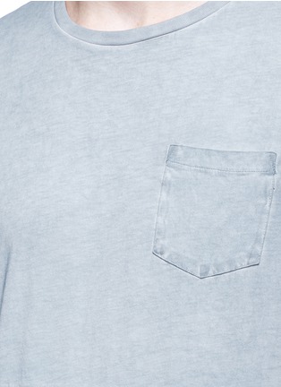 Detail View - Click To Enlarge - SCOTCH & SODA - Stripe oil washed cotton T-shirt