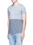 Front View - Click To Enlarge - SCOTCH & SODA - Stripe oil washed cotton T-shirt
