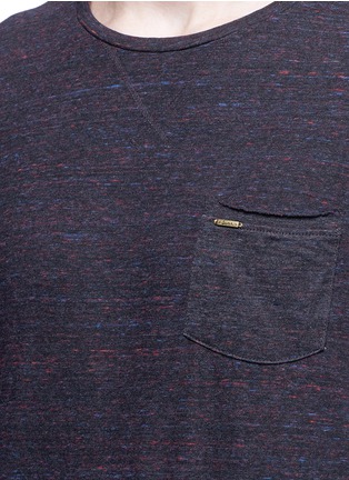 Detail View - Click To Enlarge - SCOTCH & SODA - Melangé cotton blend T-shirt