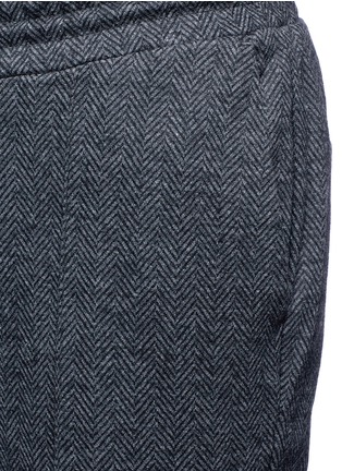 Detail View - Click To Enlarge - SCOTCH & SODA - Herringbone knit jogging pants