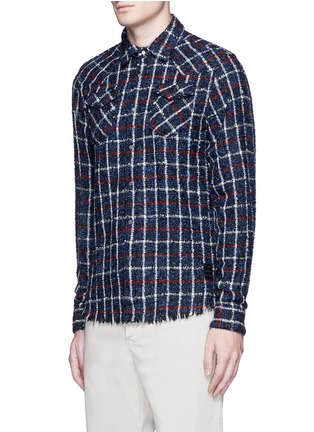 Front View - Click To Enlarge - SCOTCH & SODA - Loose loop hopsack shirt
