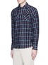 Front View - Click To Enlarge - SCOTCH & SODA - Loose loop hopsack shirt