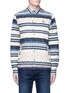 Main View - Click To Enlarge - SCOTCH & SODA - 'Nordic' stripe quilted shirt jacket