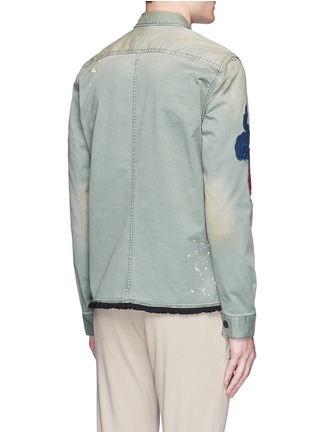 Back View - Click To Enlarge - SCOTCH & SODA - Patch paint spot shirt jacket