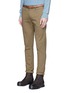 Front View - Click To Enlarge - SCOTCH & SODA - 'Stuart' print garment dyed cotton chinos