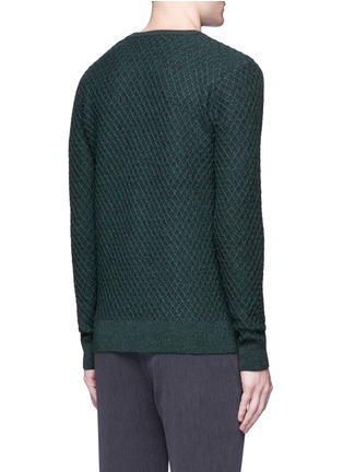 Back View - Click To Enlarge - SCOTCH & SODA - Waffle knit wool sweater