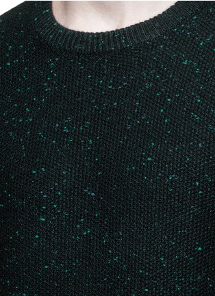 Detail View - Click To Enlarge - SCOTCH & SODA - Slub wool-cotton blend sweater