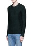 Front View - Click To Enlarge - SCOTCH & SODA - Slub wool-cotton blend sweater