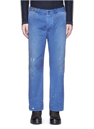 Main View - Click To Enlarge - SCOTCH & SODA - Paint splatter worker pants