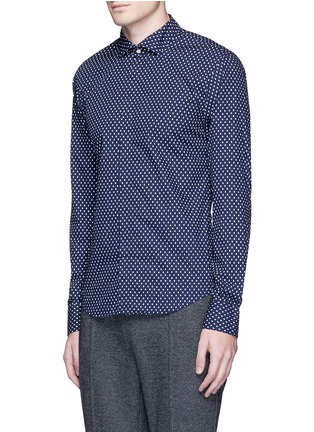 Front View - Click To Enlarge - SCOTCH & SODA - Dot print fixed collar shirt