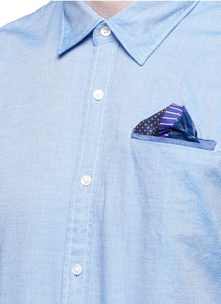 Detail View - Click To Enlarge - SCOTCH & SODA - Patterned jacquard cotton shirt