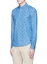 Front View - Click To Enlarge - SCOTCH & SODA - Dot embroidered cotton denim shirt