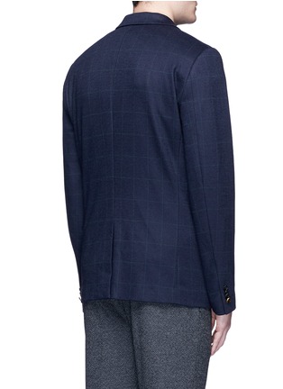 Back View - Click To Enlarge - SCOTCH & SODA - Check felted jersey blazer