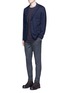 Figure View - Click To Enlarge - SCOTCH & SODA - Check felted jersey blazer
