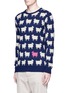 Front View - Click To Enlarge - SCOTCH & SODA - Sheep intarsia wool-blend sweater