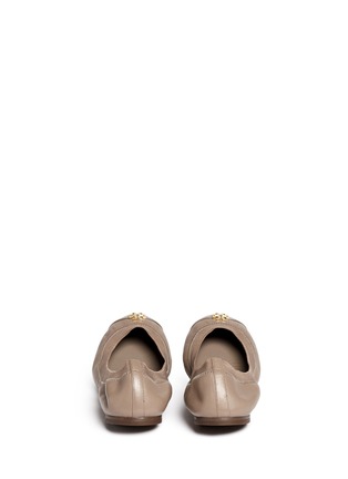 Back View - Click To Enlarge - TORY BURCH - 'Jolie' patent toe cap leather ballerina flats