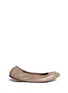 Main View - Click To Enlarge - TORY BURCH - 'Jolie' patent toe cap leather ballerina flats