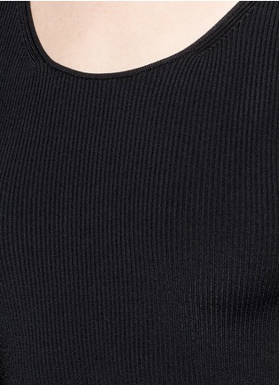 Detail View - Click To Enlarge - ELIZABETH AND JAMES - 'Willow' bell sleeve rib knit top