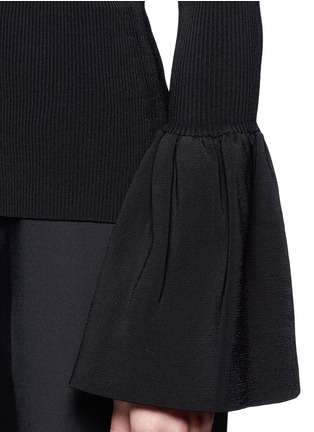 Detail View - Click To Enlarge - ELIZABETH AND JAMES - 'Willow' bell sleeve rib knit top